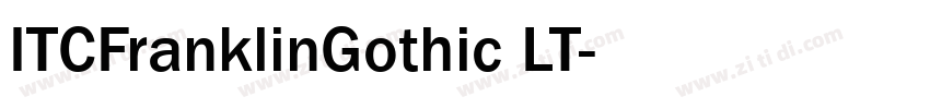 ITCFranklinGothic LT字体转换
